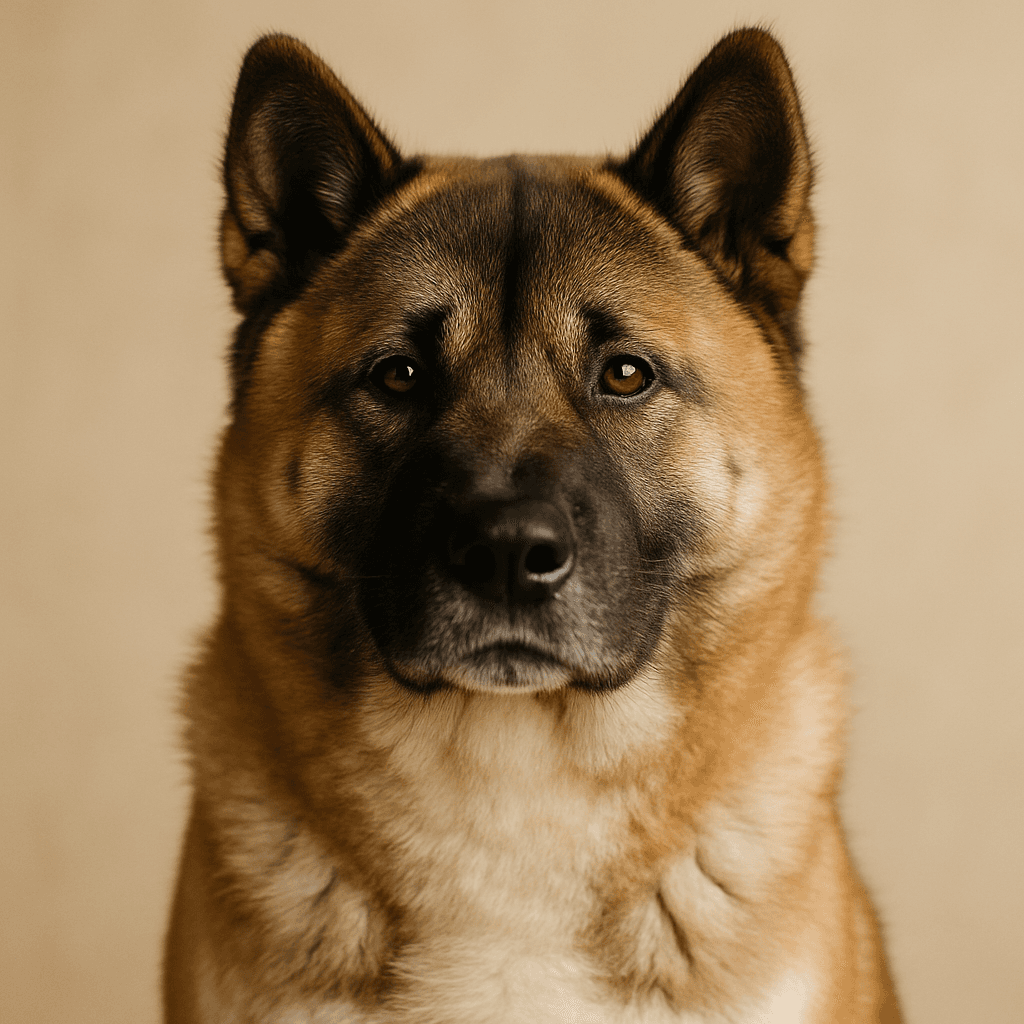 Akita front view