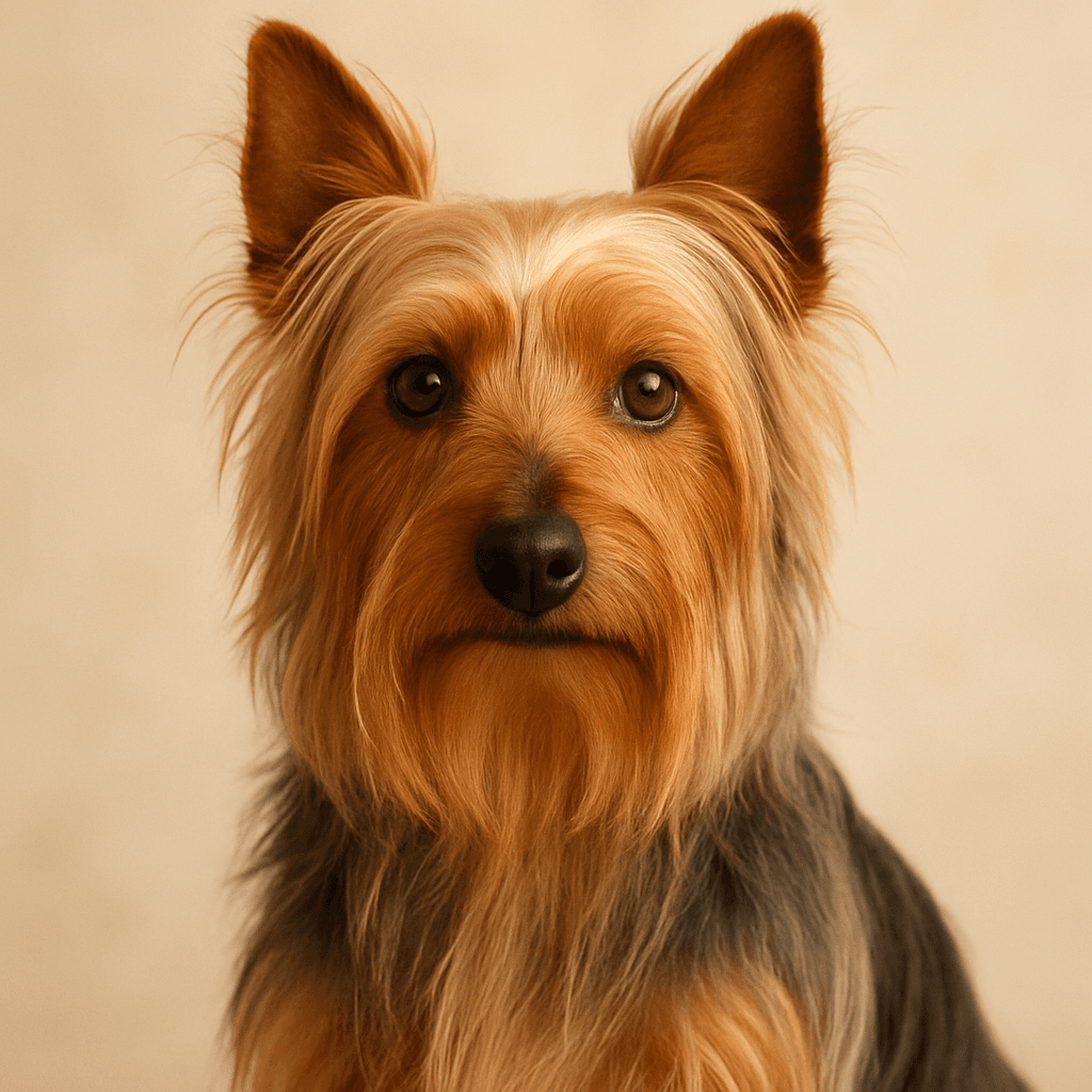 Australian Silky Terrier front view