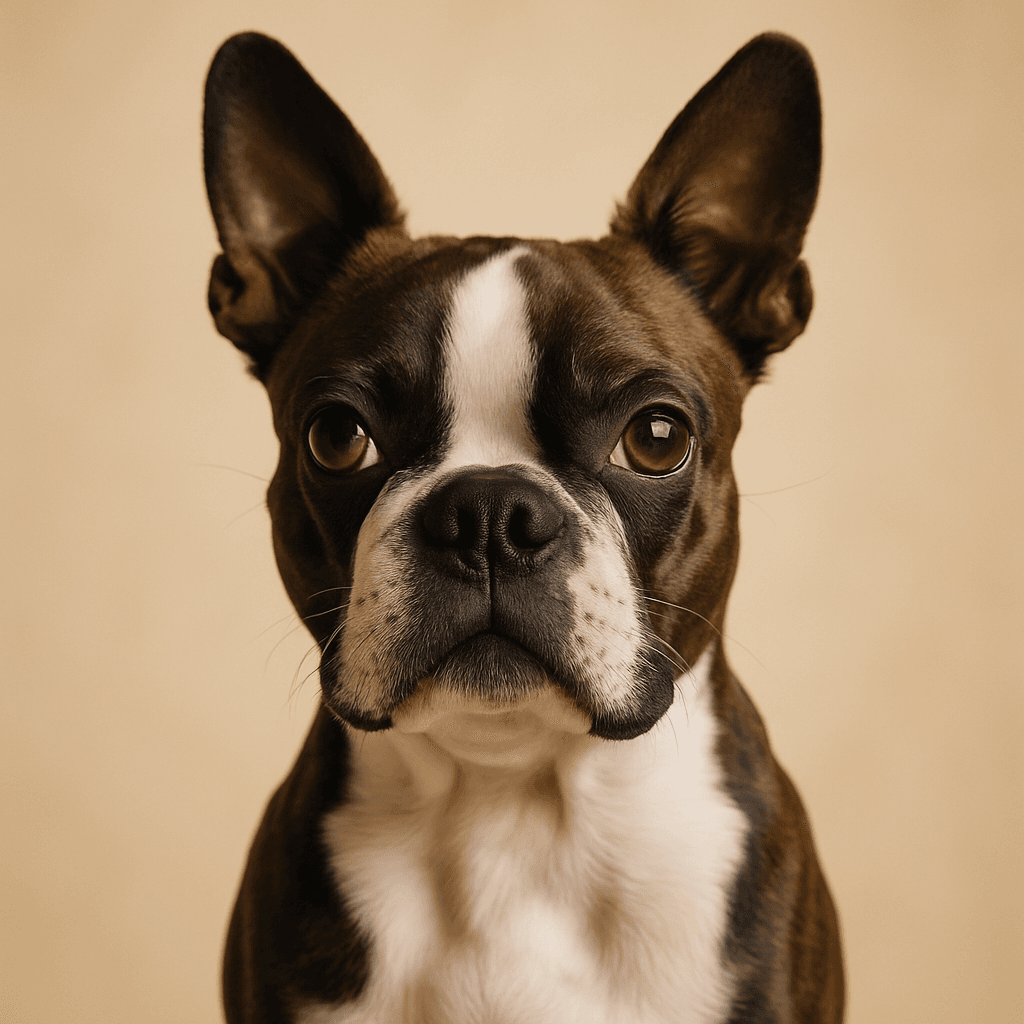 Boston Terrier front view