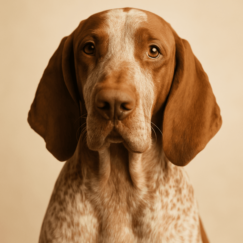 Bracco Italiano front view