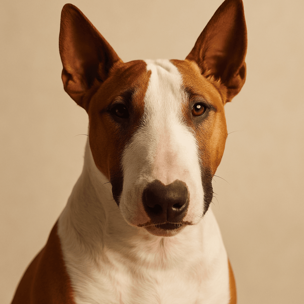 Bull Terrier front view