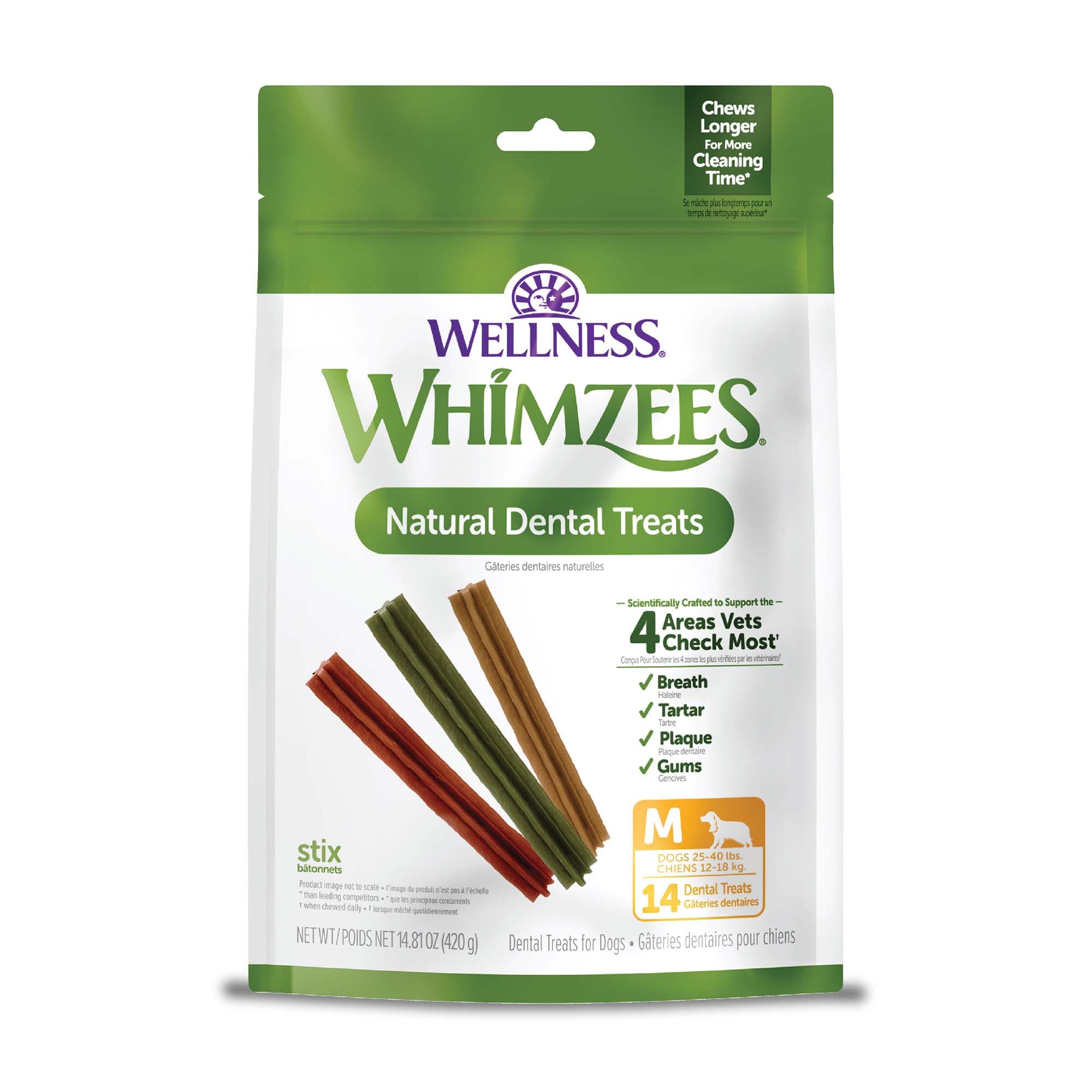 Whimzees Stix Dental Sticks - Medium